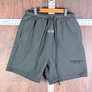 Fear of God Essentials Sweat Shorts Fleece Authentic Triple Black Men's Medium